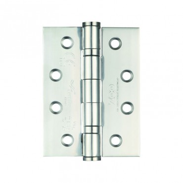 Ball Bearing Door Hinges Zoo Hardware 100 x 76mm Grade 13 Polished Stainless Steel per single